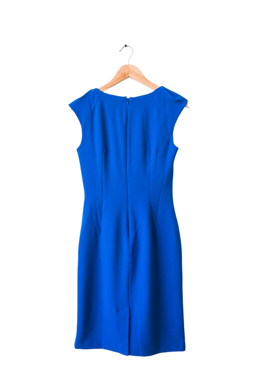 Adrianna Papell Royal Blue Fitted Dress UK 8