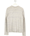 Acne Studios Grey Speckled Wool Cashmere Knit Crew Neck UK M