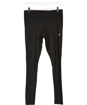 Puma Black Ess High-waist Leggings UK M