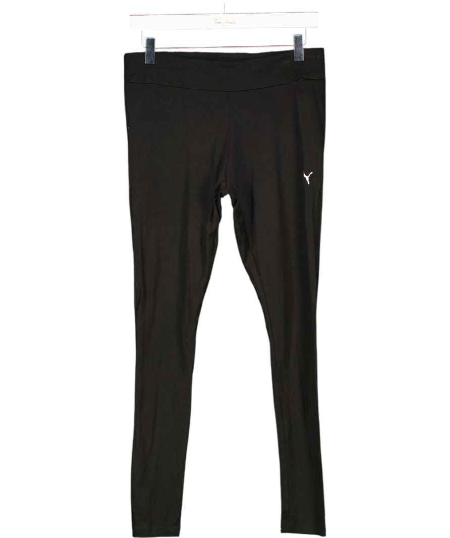 Puma Black Ess High-waist Leggings UK M