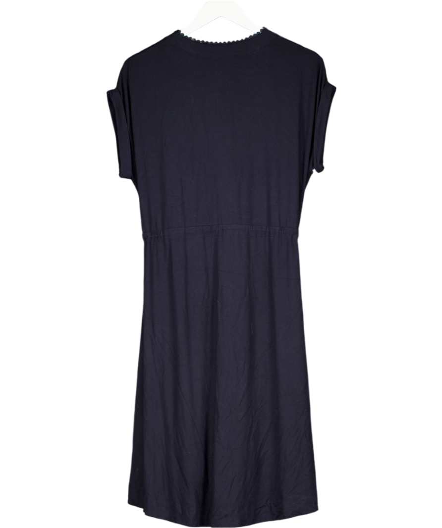 ME + EM Blue Navy Bluedrawstring Summer Dress UK 12