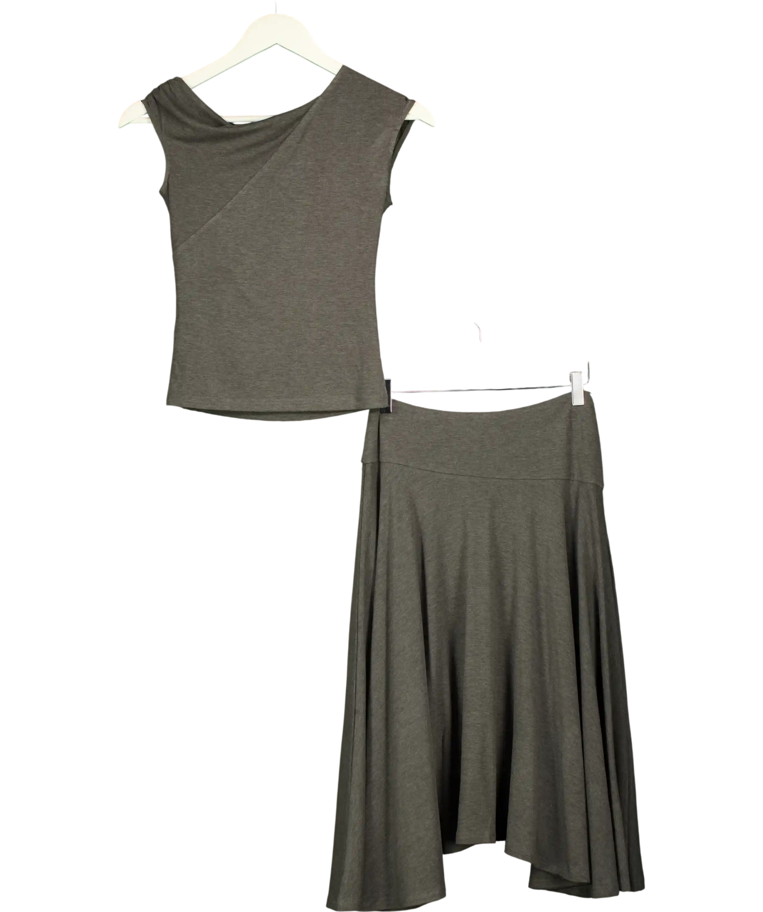First Floor Grey Midi Skirt With Top UK S