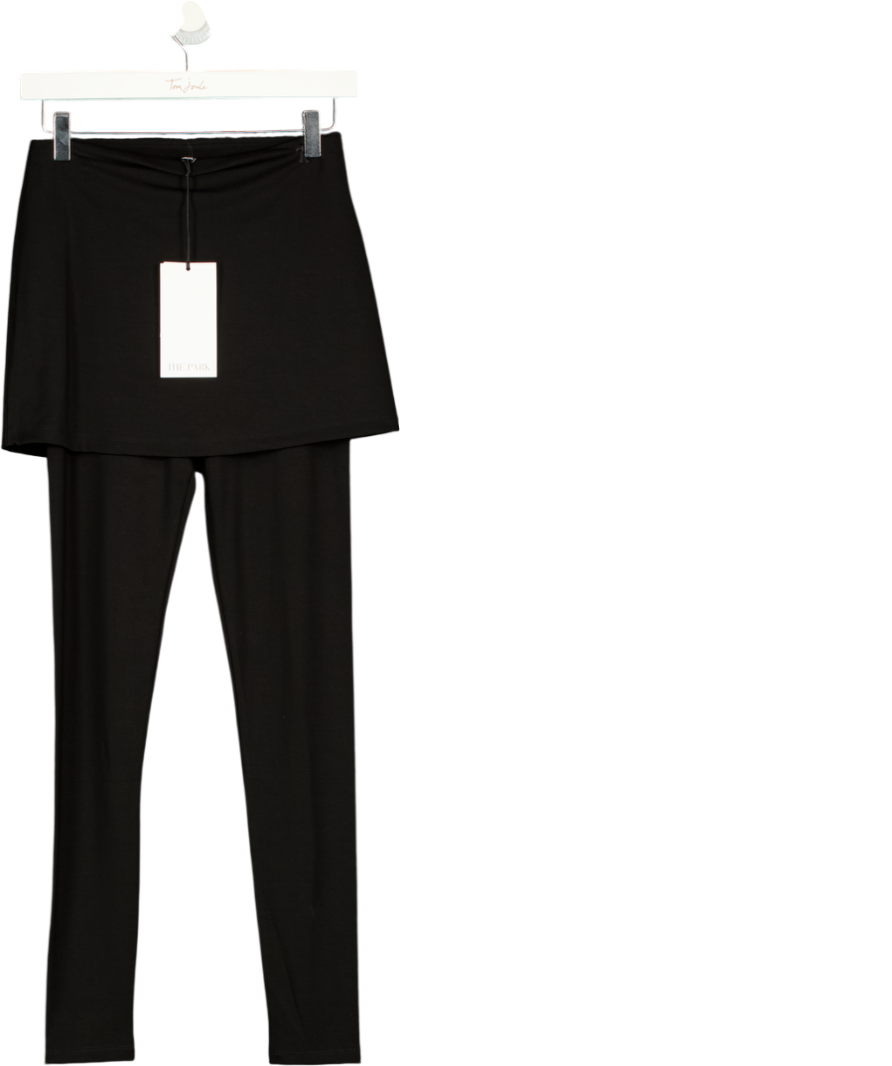 THE PARK Black Joy Skirted Leggings UK S