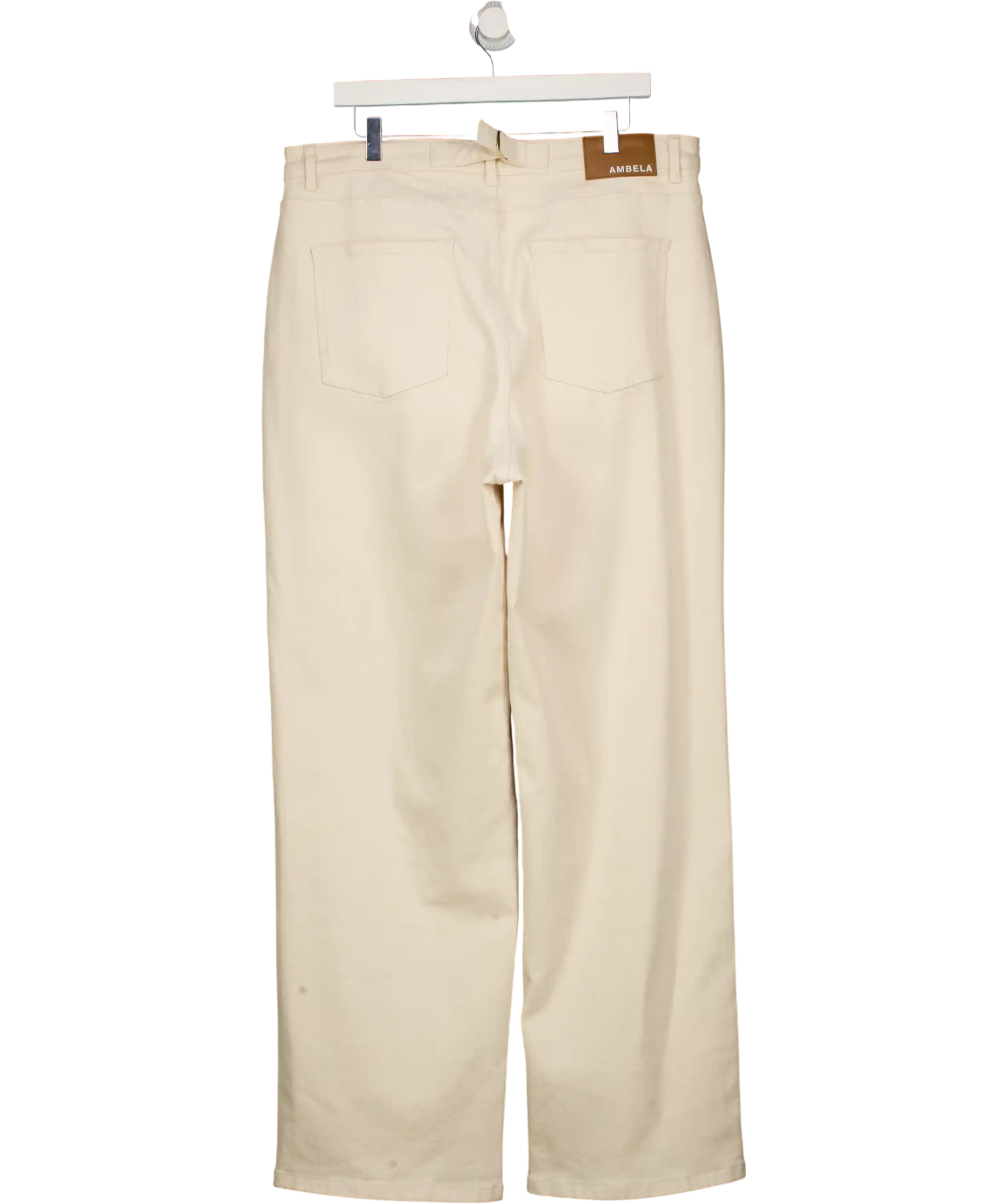 Ambela Cream Mum Jeans UK M