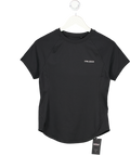 Gym Locker Black So Skin Short Sleeve Top UK S