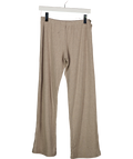 St. George Beige Wide Leg Striped Soft Trouser UK S