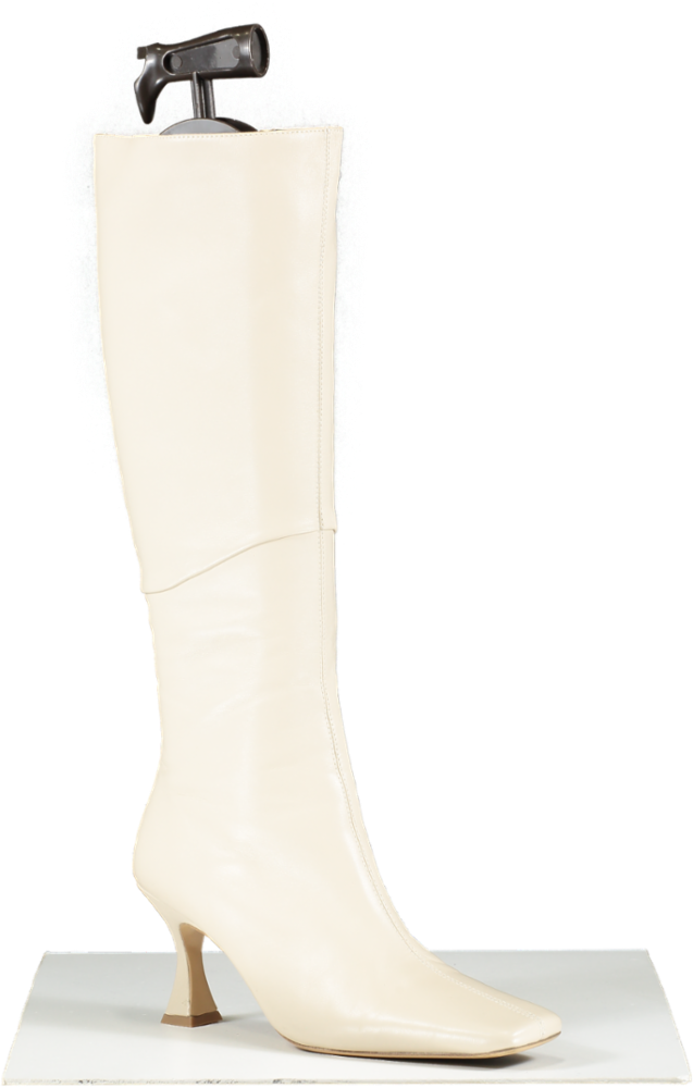 Tony Bianco Cream Fantasy Heeled Boot UK 6 EU 39 👠