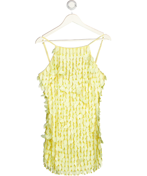 ASOS Yellow Embellished Mini Dress UK 6