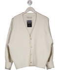 The Couture Club Cream Fluffy Knit Emblem Cardigan UK S