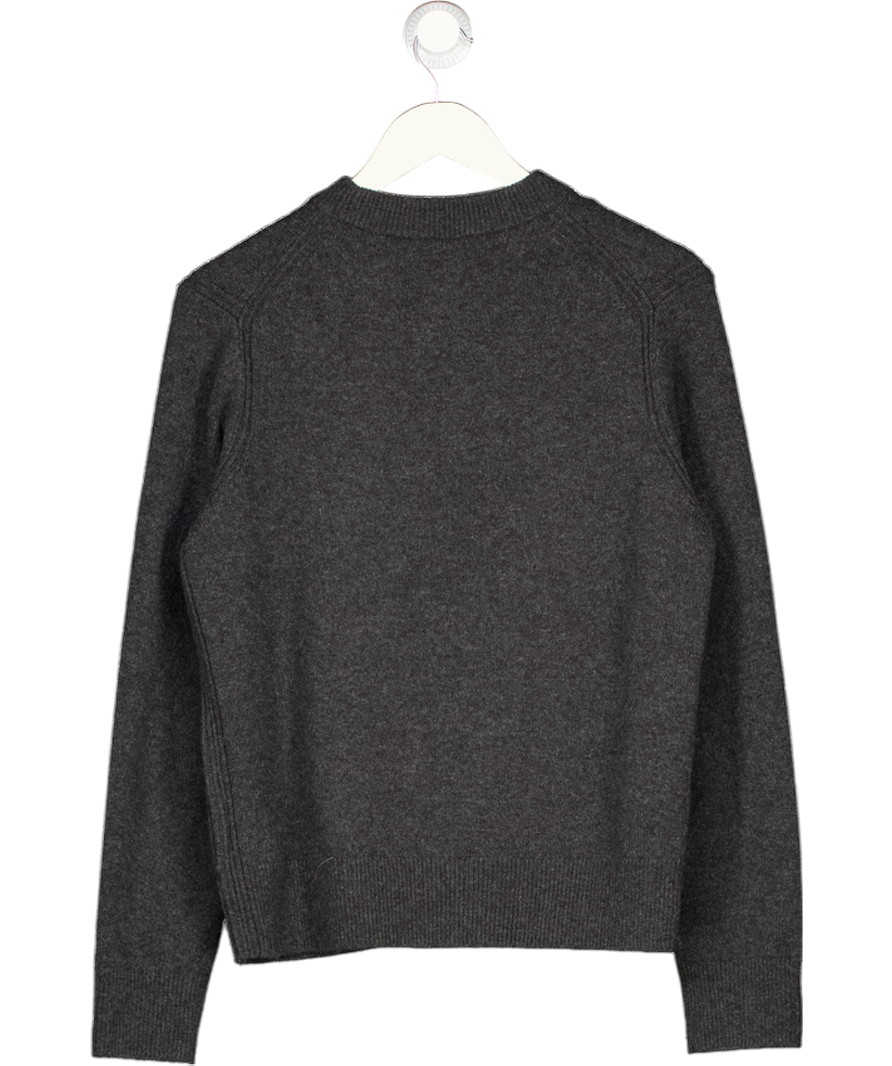 COS Charcoal Grey 100% Cashmere Jumper UK S