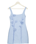 HELLO MOLLY Secret Garden Blooms Mini Dress Blue UK S