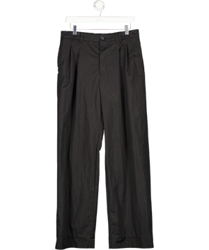 WARDROBE NYC Black Pleated Straight Leg Trousers UK 12