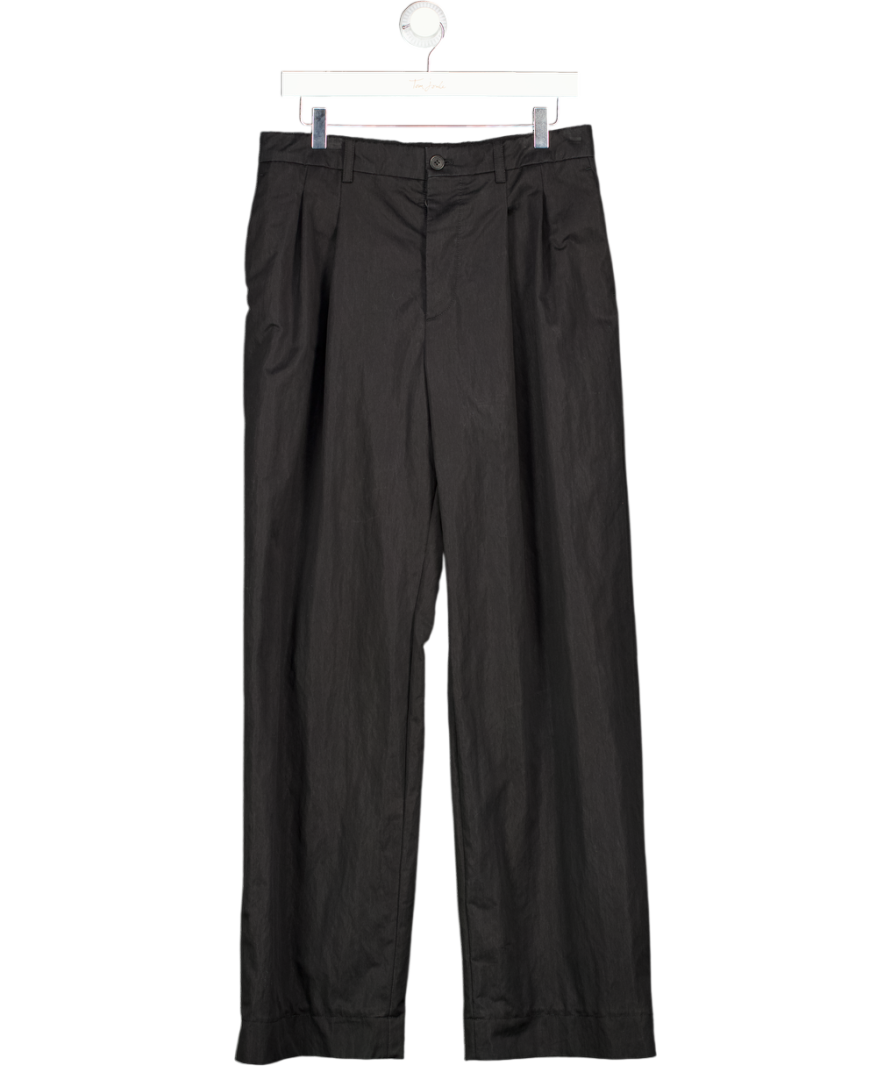 WARDROBE NYC Black Pleated Straight Leg Trousers UK 12