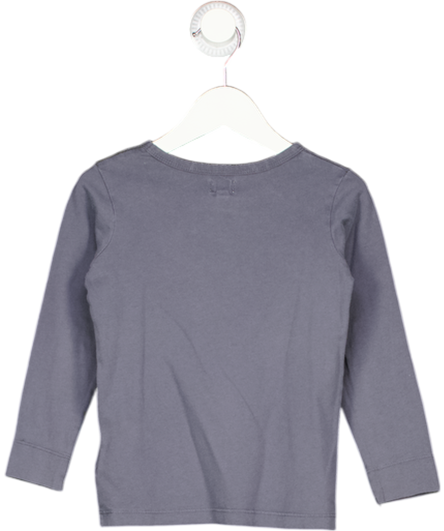 MINI A TURE  Blue Car Design Long Sleeve Top 3 Years