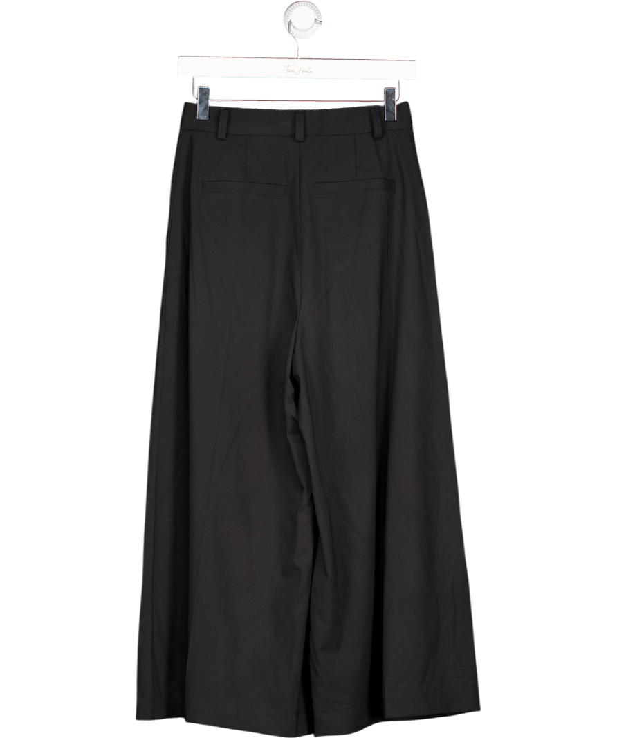 Maison Common Black Wool Blend Pleated Culottes UK XS