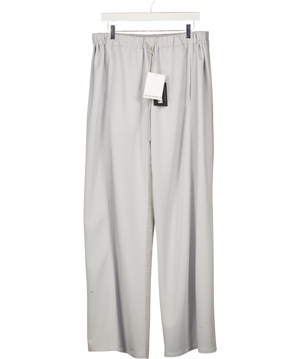 JULIE KEGELS Light Grey Wool / Mesh Half Jogging, Half Classic Trouser Fr 36 UK 8