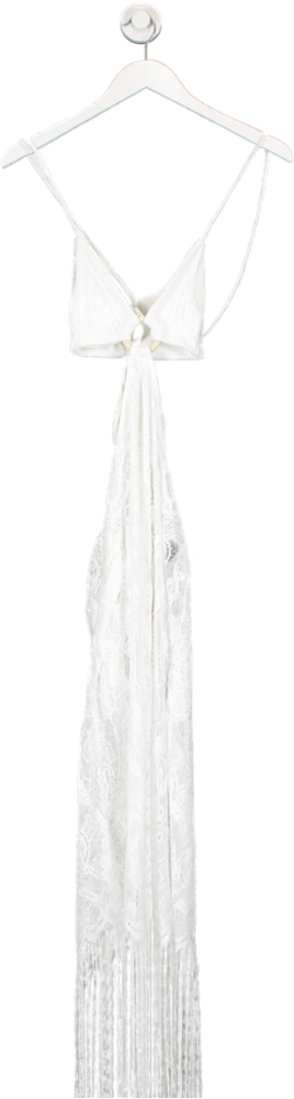 SHEIN White Lace Ring Detail Cut Out Dress UK XS