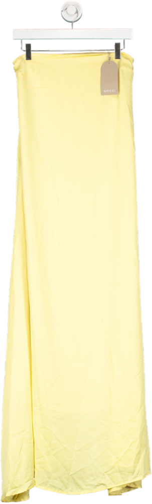 Meshki Yellow Luisa Strapless Maxi Dress UK XS