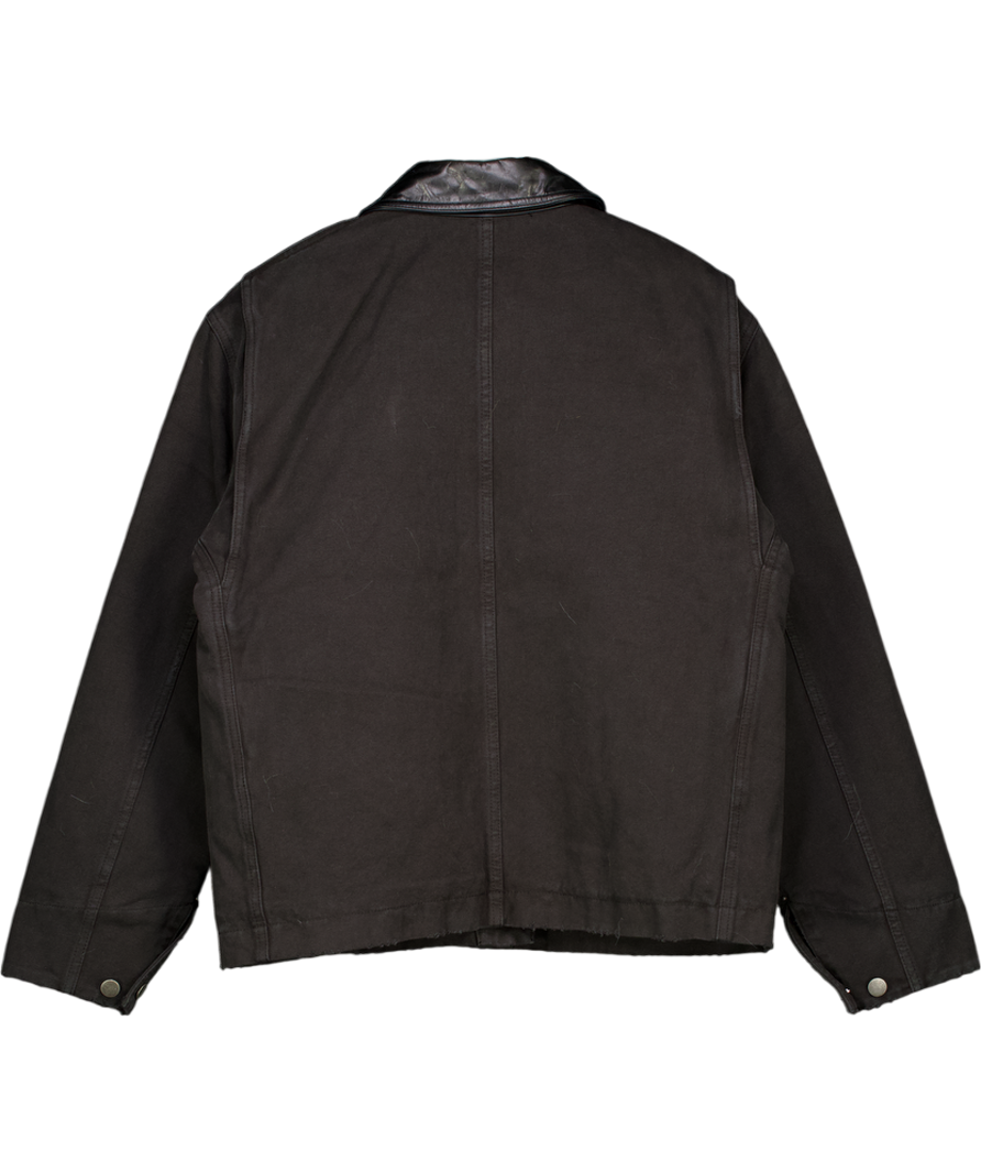 KHY BY KYLIE JENNER Black Canvas Utility Jacket UK S