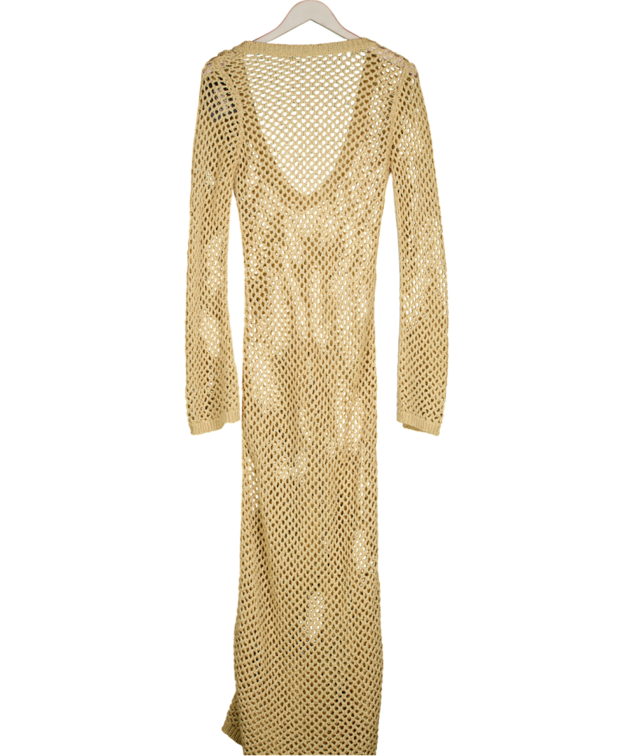 Beige Crochet Cover Up UK S