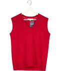 BODEN Marion Merino Oversize V-neck Tank Crimson Red UK S