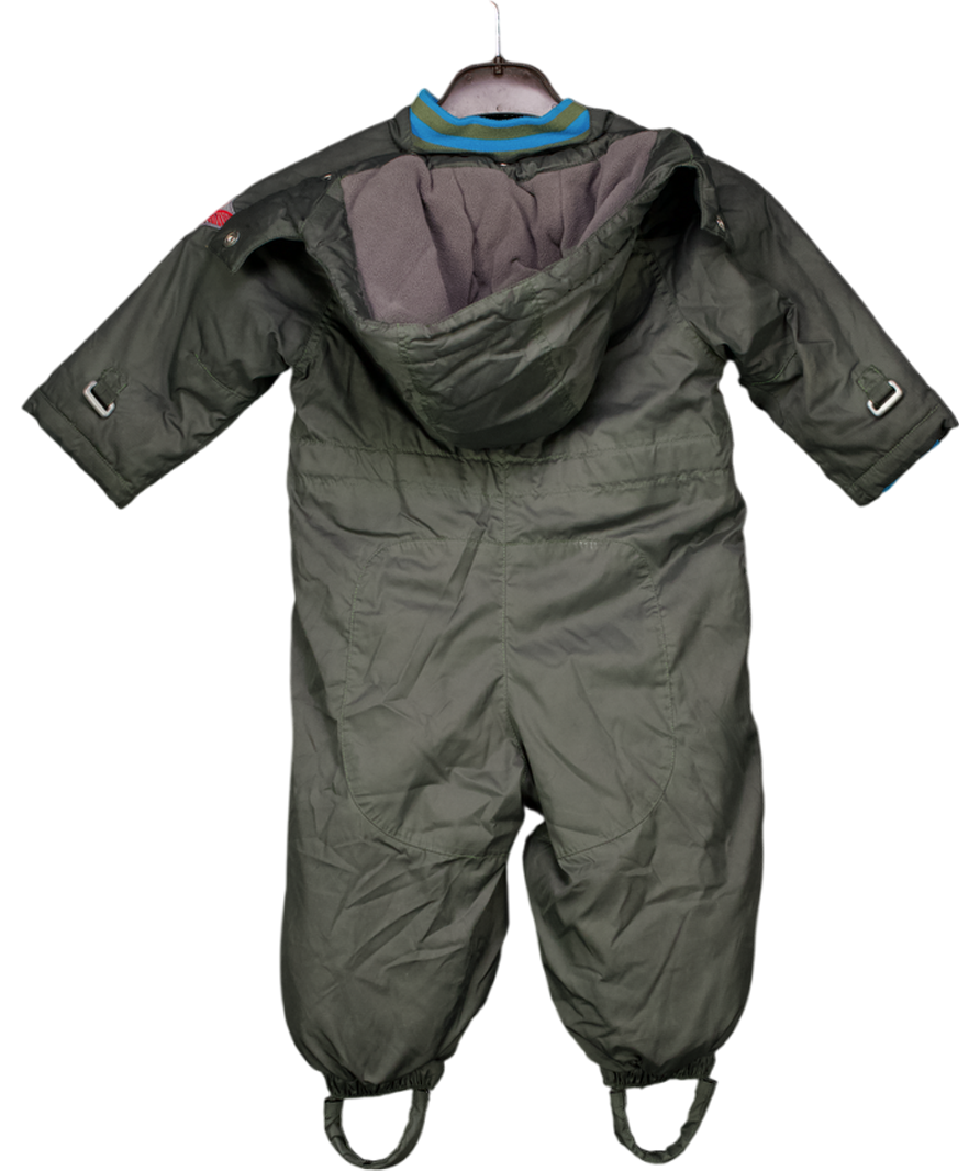 Mini a ture Fully Lined Snow Suit Khaki Green 18-24 Months