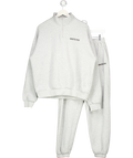 White Fox 2-piece Grey Logo Sweat Shirt And Jogger Set UK M/L