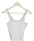 ALO White Softsculpt Precision Tank Top UK S