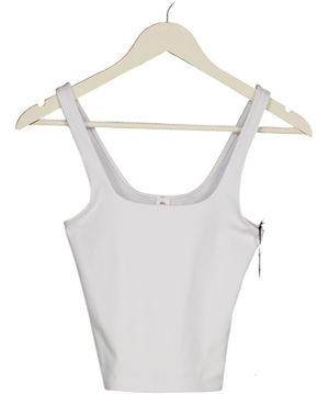 ALO White Softsculpt Precision Tank Top UK S
