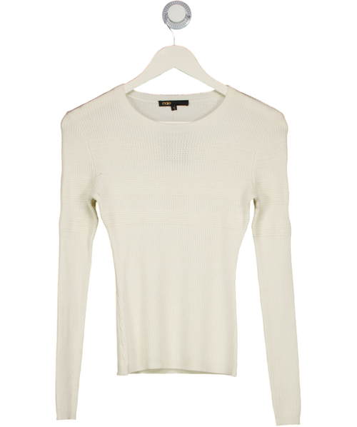 Maje Cream Knit Jumper Sz1 UK 8