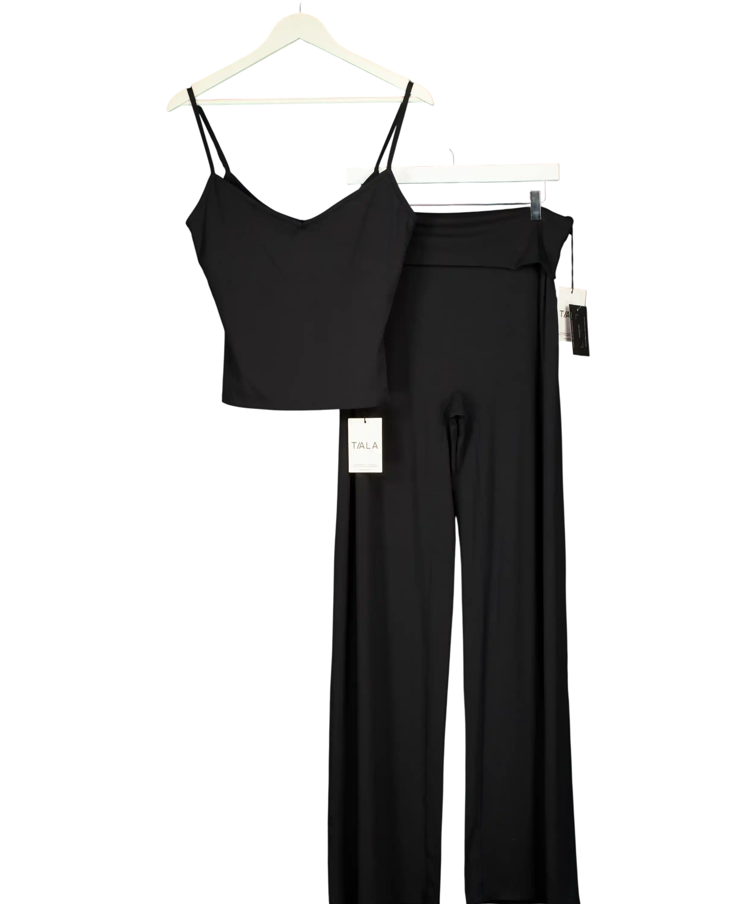 TALA Black Softset Strappy Tank With Leggings UK XL