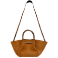 DEMELLIER LONDON Brown New York Midi Suede Tote Bag