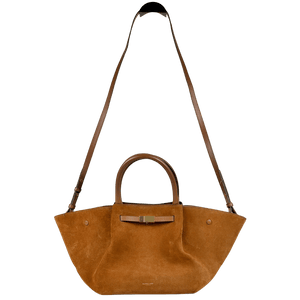 DEMELLIER LONDON Brown New York Midi Suede Tote Bag