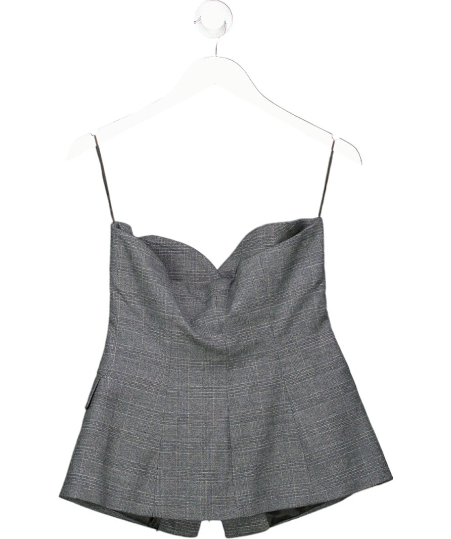 ZARA Grey Fitted Blazer Top UK S