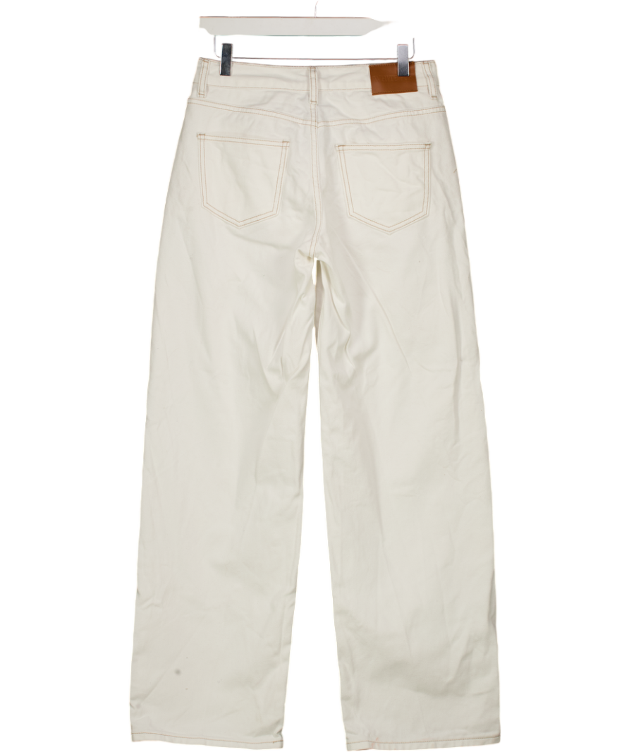 WHITE FOX White Straight Leg Jeans UK S
