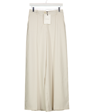 Lounge Underwear Cream Seam Detail Wide Leg Trousers UK XS