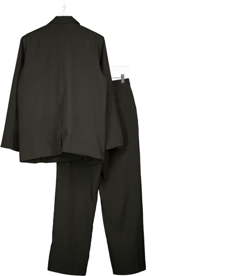 4th & Reckless Black Double Breasted Blazer And Tailored Trousers Set UK 8