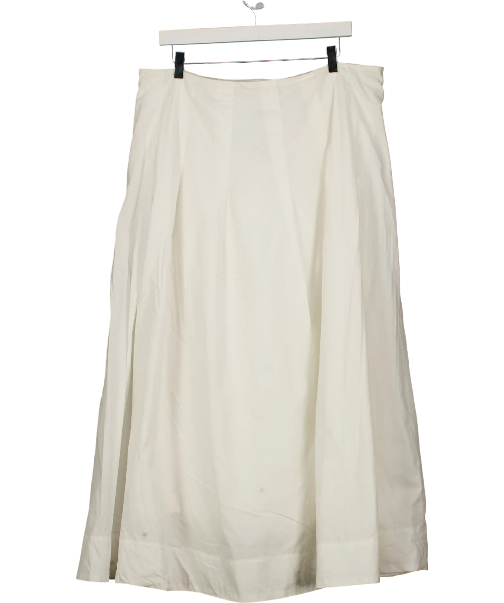River Island White Summer Maxi Skirt UK 18