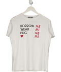 Moschino White Limited Edition 40th Anniversary T-shirt UK M