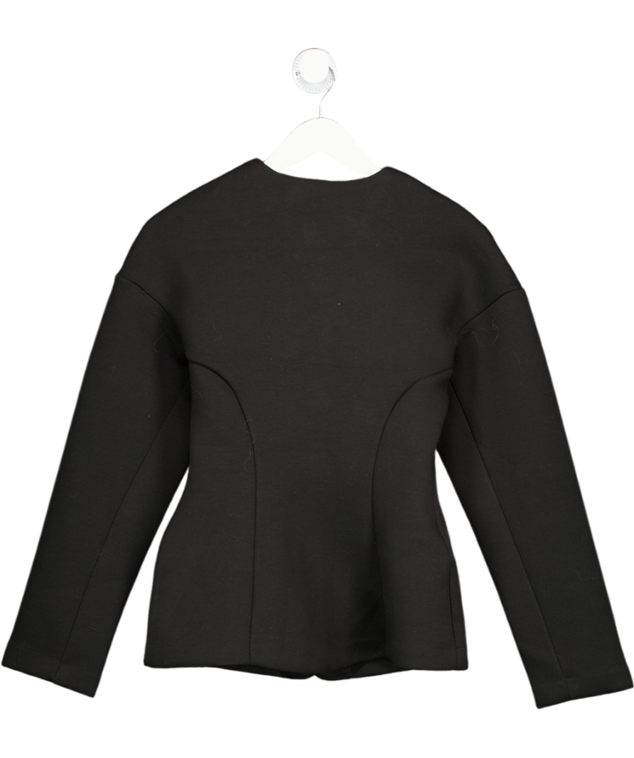 H&M Black Scuba Fitted Blazer UK XS