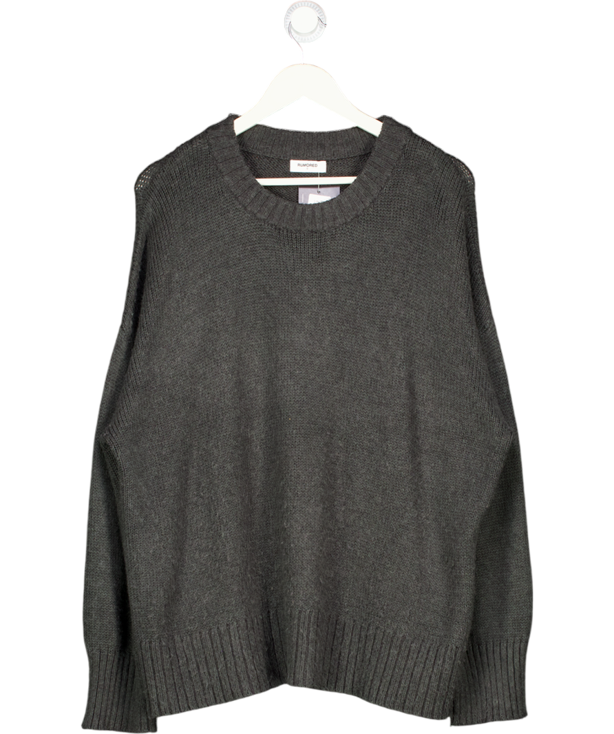 RUMORED Grey Supersoft Crew Neck Jumper UK S
