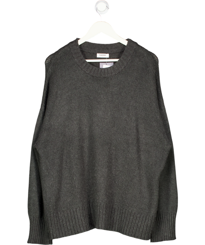 RUMORED Grey Supersoft Crew Neck Jumper UK S