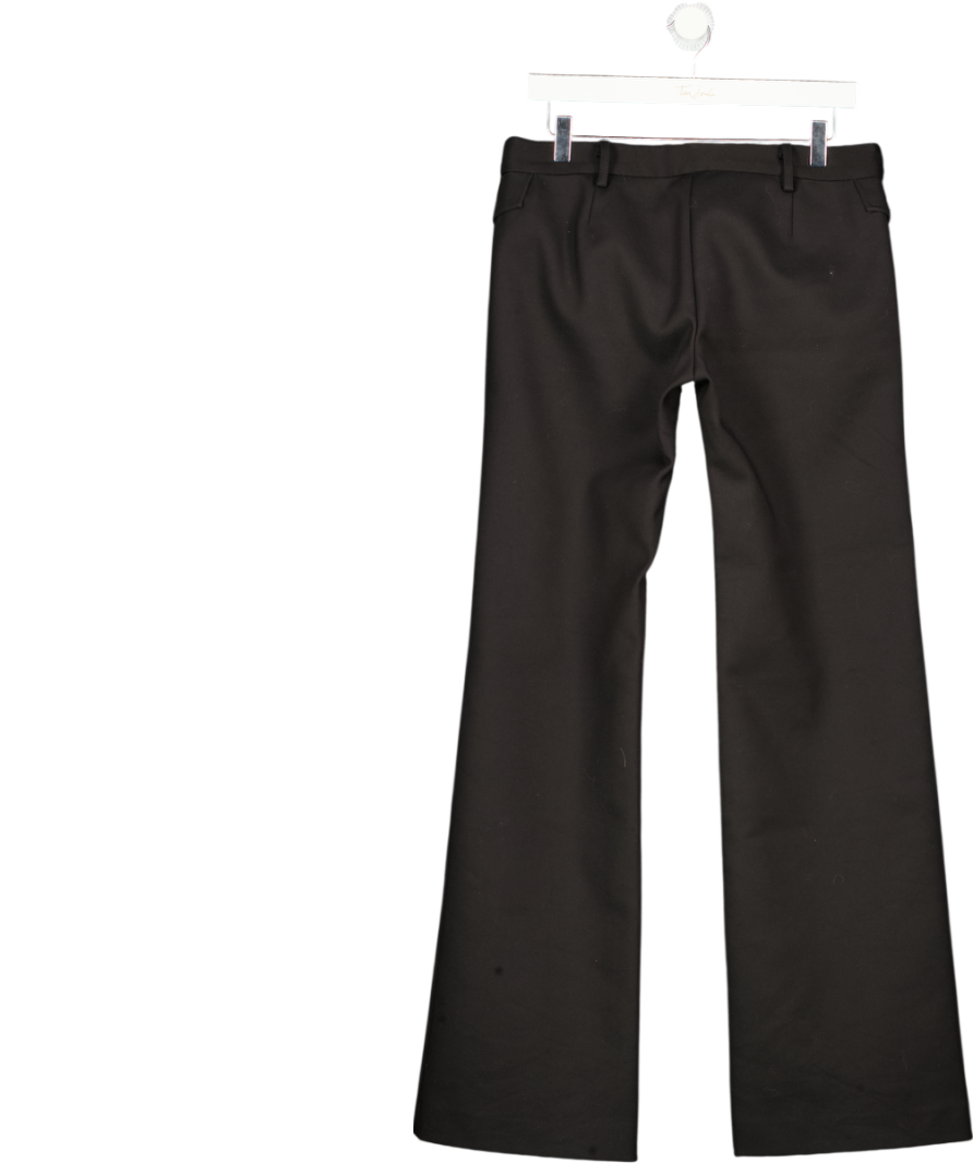 DION LEE Black Scuba Seam Detail Flare Trouser UK 10