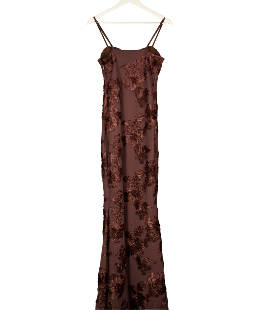 peppermayo Brown That Girl Maxi Dress UK 8