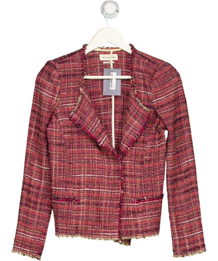 Isabel Marant Etoile Red Tweed Jacket Fr38 UK 10