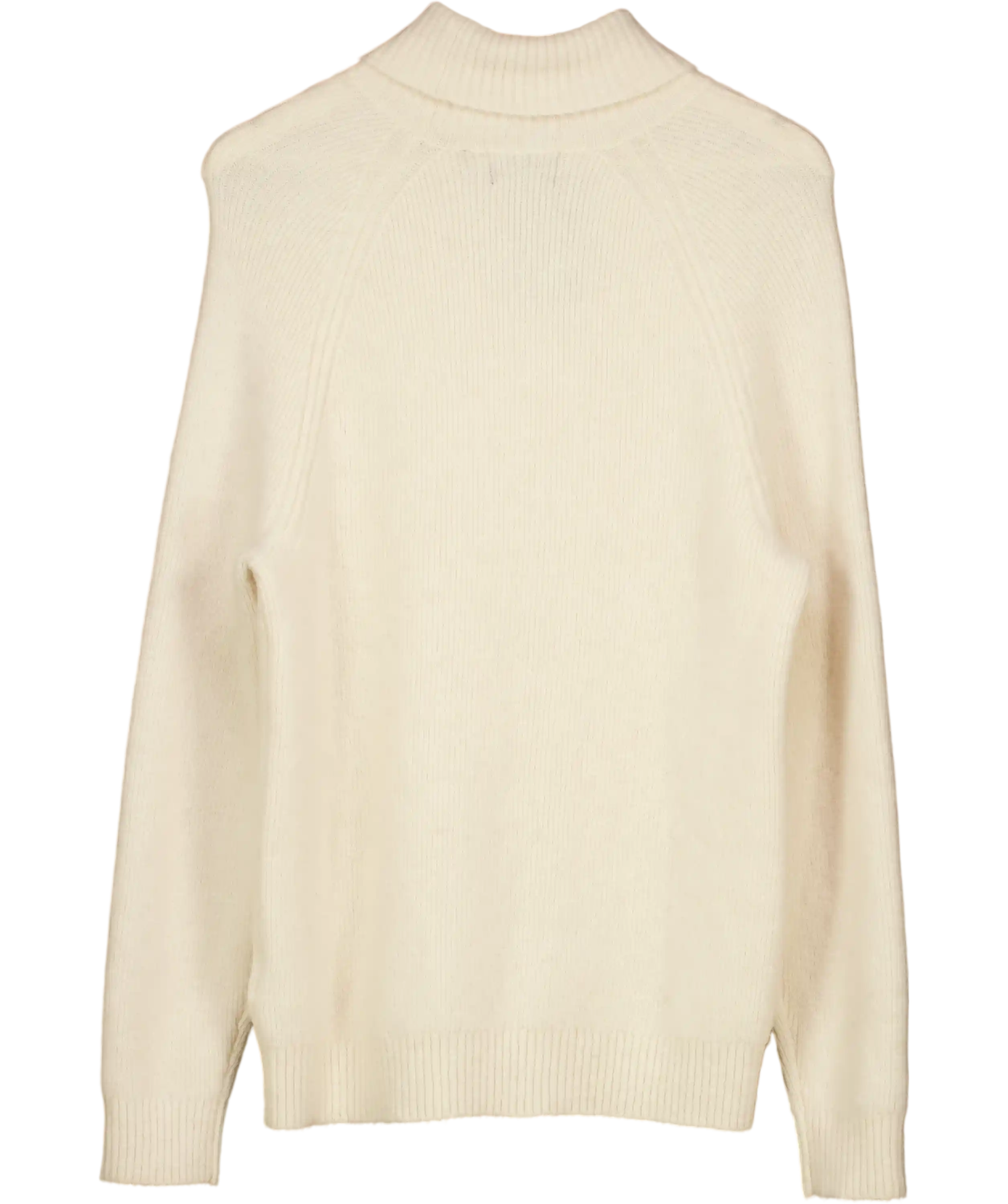 SUPERDRY Cream Alpaca Chunky Roll Neck Jumper UK L