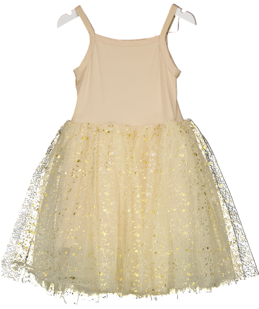 Bob & Blossom Metallic Sparkle-embellished Tutu Cotton-blend Dress 4 Years