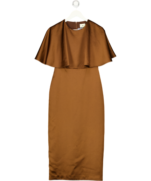 TUCKERNUCK Chocolate Brown Cape Leah Dress Us4 UK 8