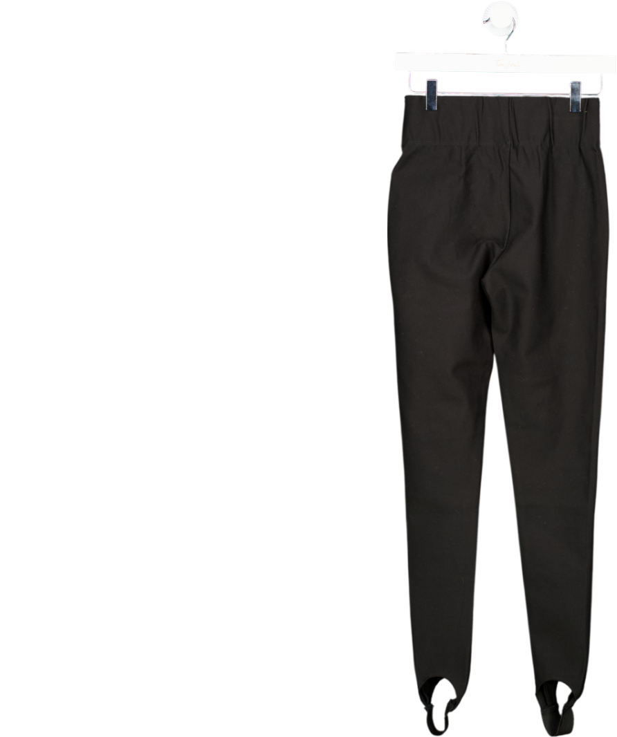 Karen Millen Black Italian Technical Power Stretch Stirrup Leggings UK XS