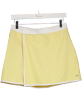 ALO Yellow Wrap Front Tennis Skirt UK M